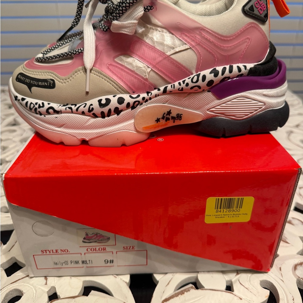 Nature Breeze Women's Chunky Dad Sneakers - Pink, White, Black Size 9 NIB - Picture 6 of 8